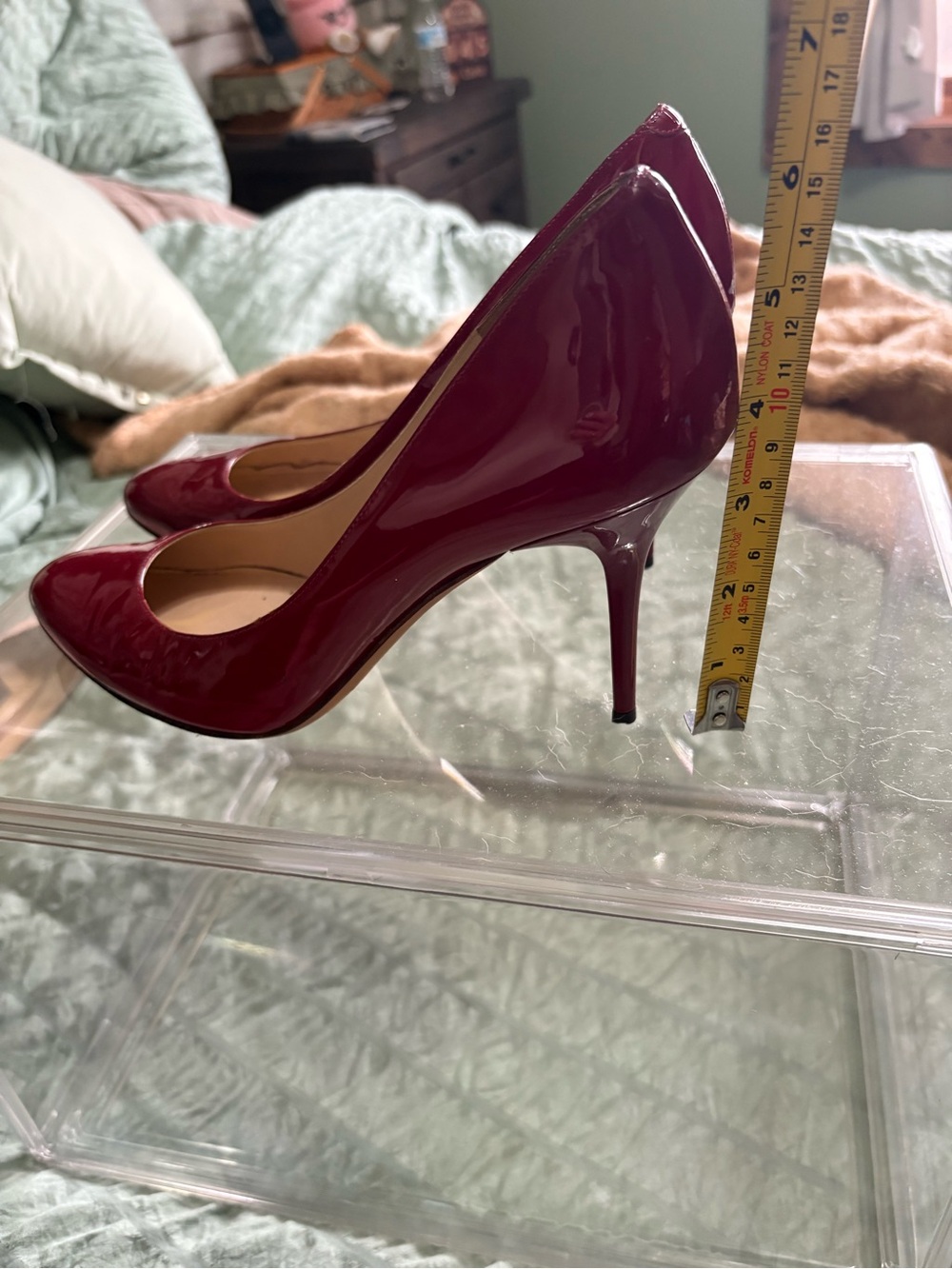 Jimmy Choo Red Patent Leather Pointed-Toe Pumps size 40 - Picture 2 of 5